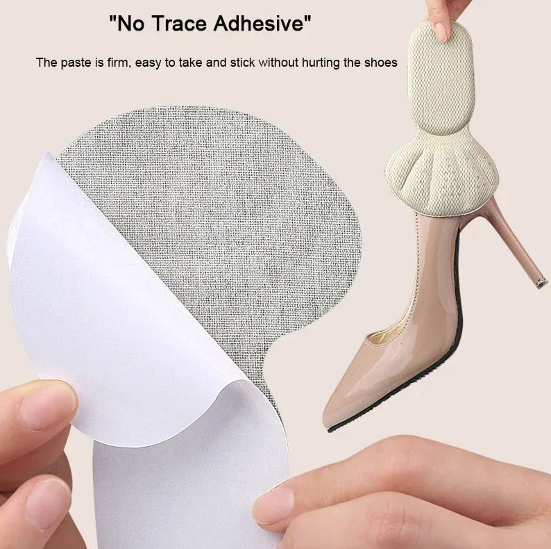 1Pair Heel Pad Inserts Shoe Cushion Anti Slip Pain Relief Protector – NEW