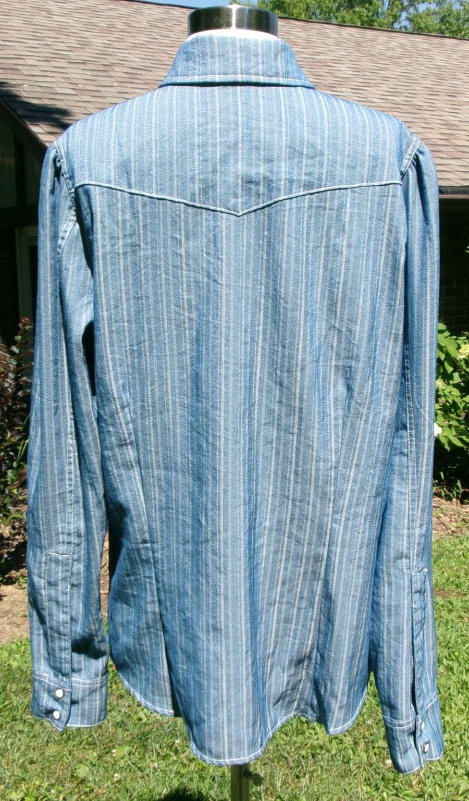Double D Ranch Heath Denim Workshirt Top EUC XL