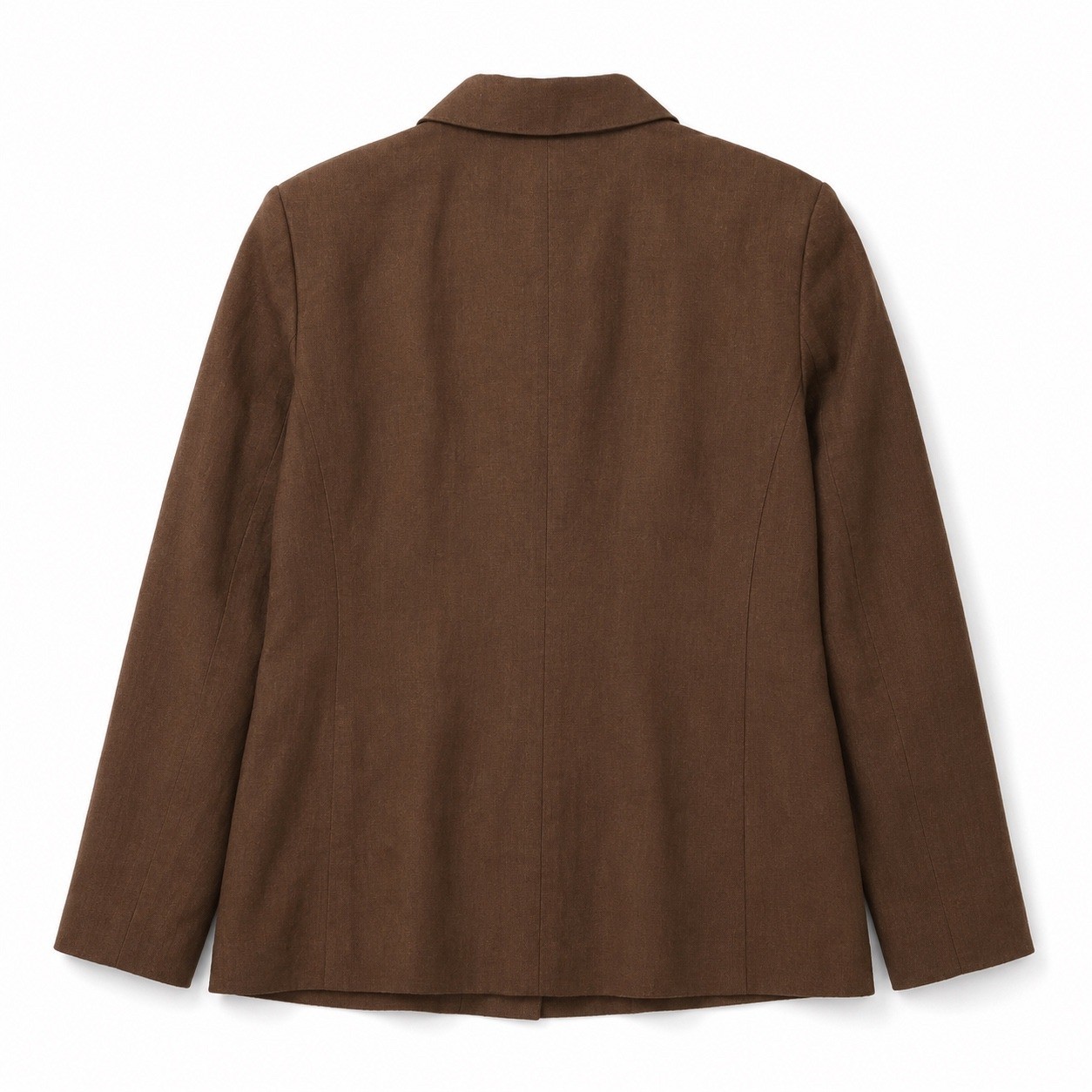 Talbots Irish Linen Safari Field Jacket Womens 16 Chocolate Brown Utilty Blazer