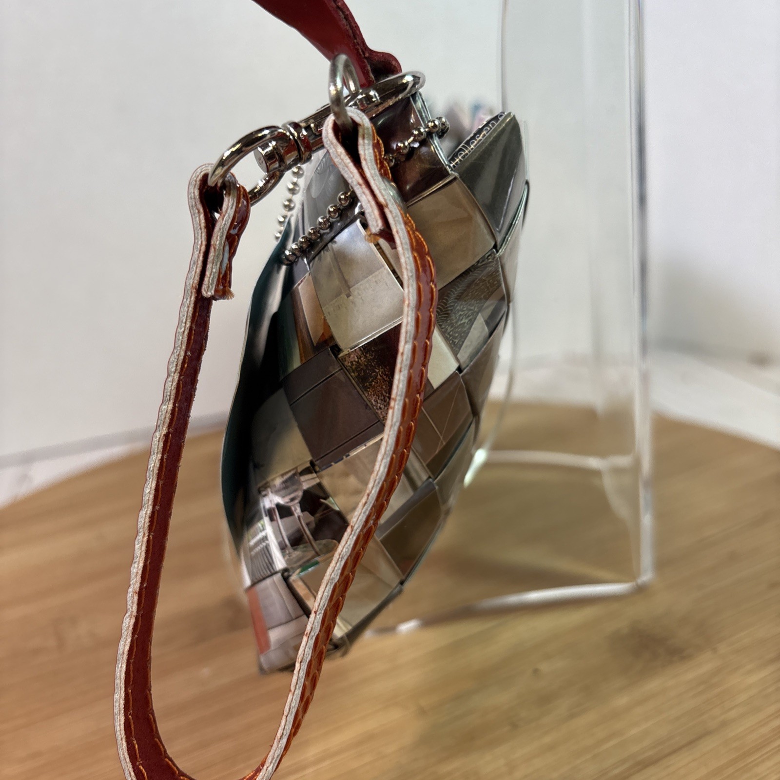 Nahui Ollin Recycled Magazine Purse Wristlet Clutch Handbag with Zipper New