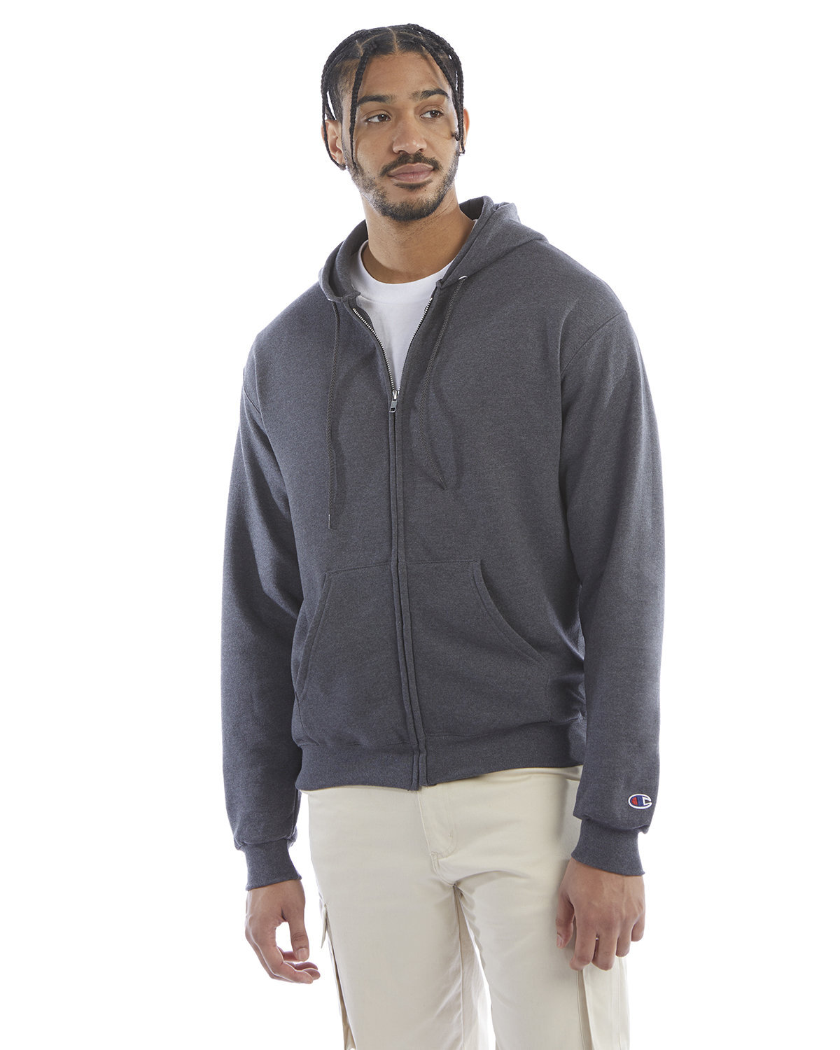 Champion Adult Powerblend Full-Zip Hooded Sweatshirt – S800