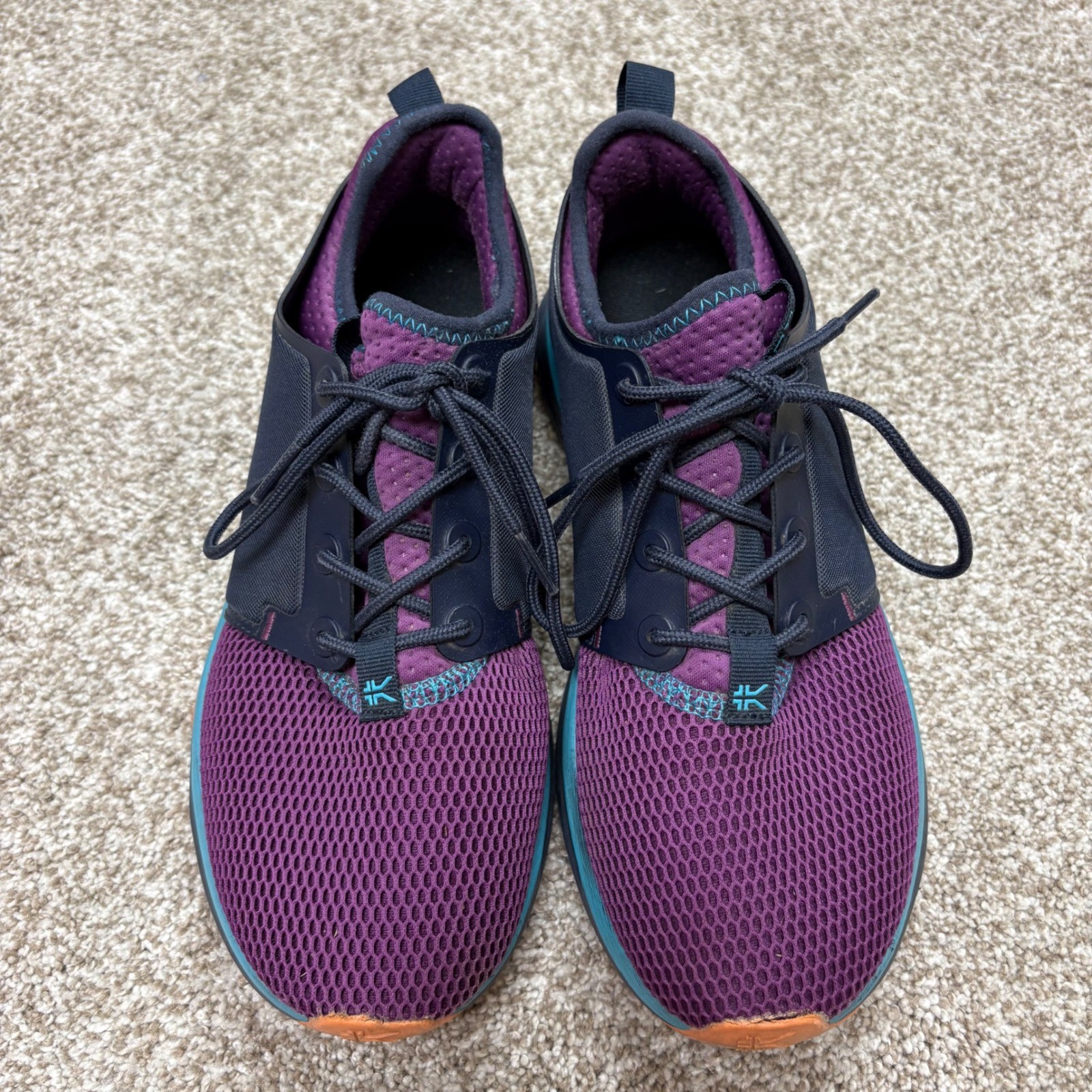 KURU Atom Womens 8.5 Electric Grape Midnight Blue Orthotic Running Shoes Sneaker