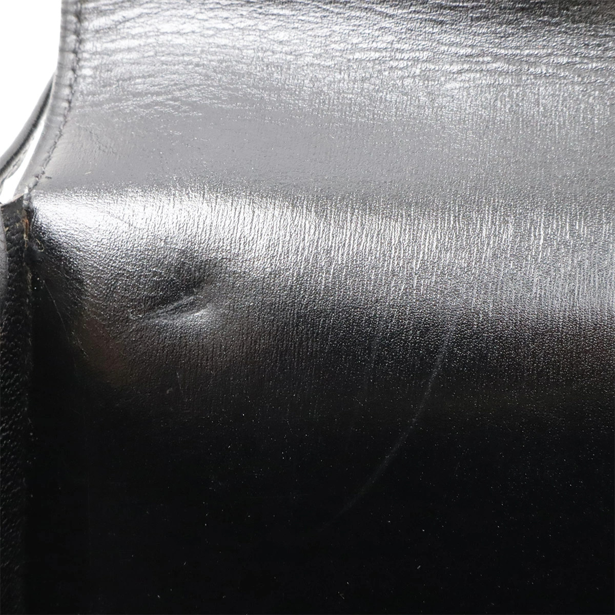 HERMES Kirius Clutch Business Bag Box Calf Leather Black Dust Bag Included