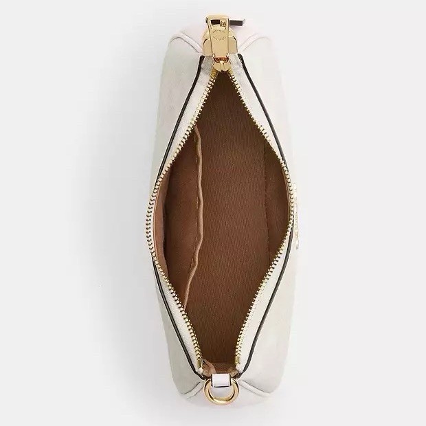 NWT Coach Teri Shoulder Bag In Signature Canvas CV933 Gold/White/Chalk