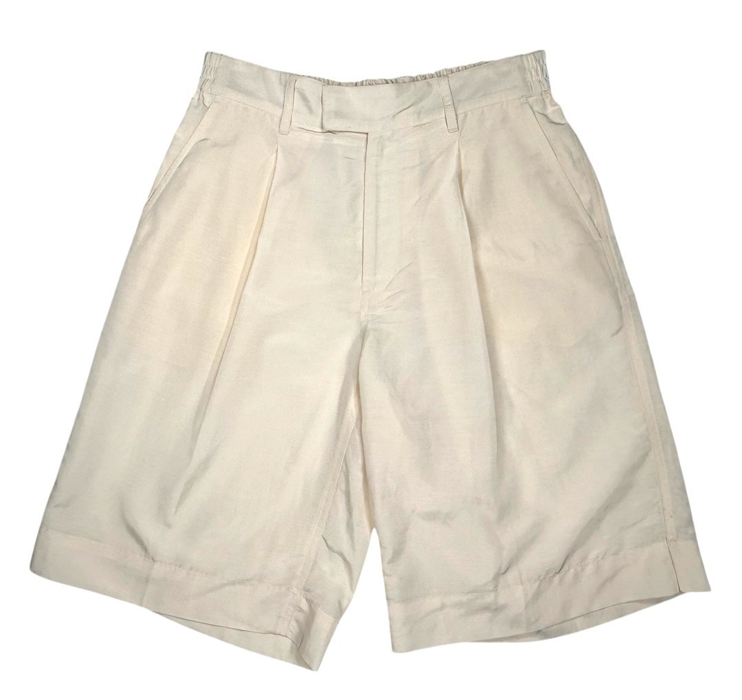 Todd Snyder Tailored Shorts Wide Leg Silk – Nylon Pearl Cream with hint of Blush