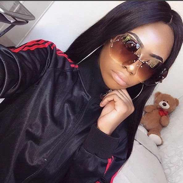 XXl HUGE BIG OVERSIZED “Rimless” Bolted Round Women Gradient Sunglasses SHADZ