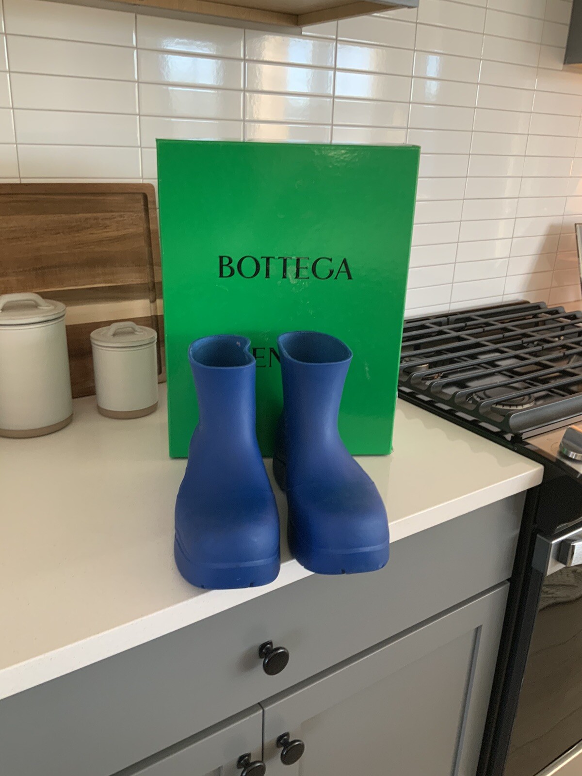 Bottega Veneta Blue Puddle Boots size 44