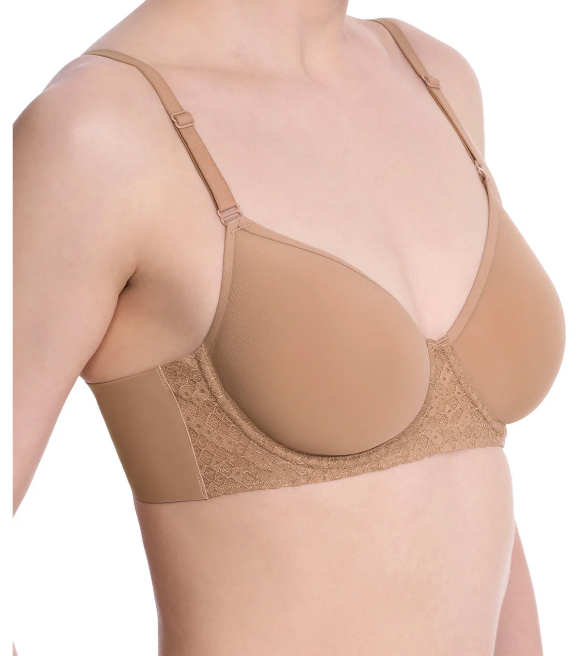 Natori 38D Harmony Smooth Back Spacer Underwire Bra NWOT 721347 Buff