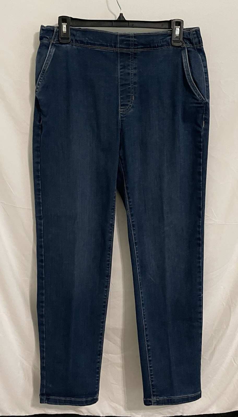 Croft & Barrow Women’s Skinny Jeans Blue Dark Wash Pull-On Stretch Petite M