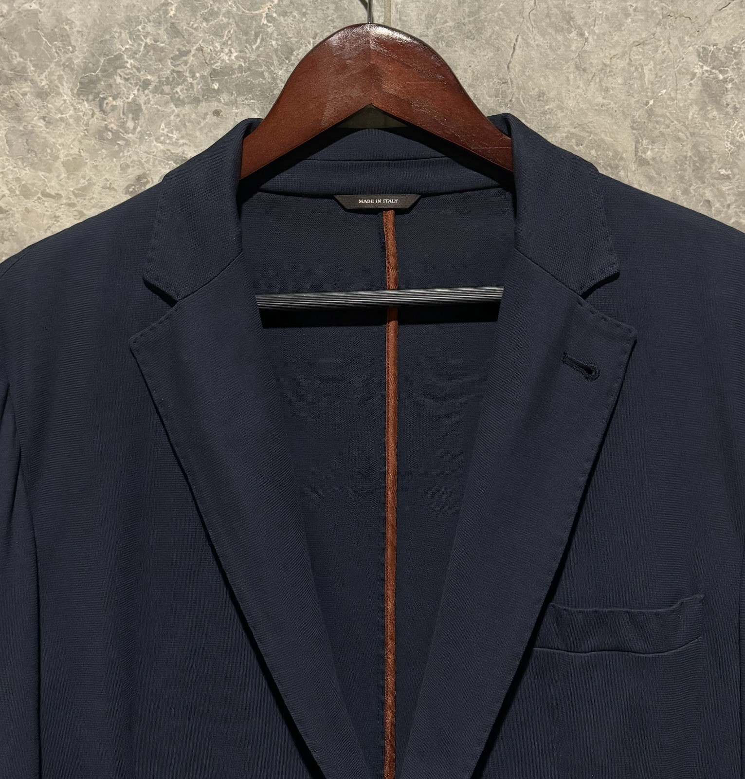 LORO PIANA ‘Sweater Jacket’ Lightweight Knit Cotton Jersey Piquè 52 IT $3250+