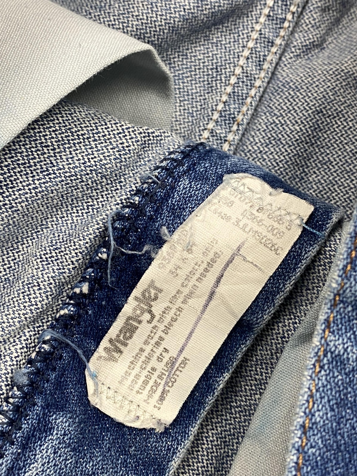 Jeans Mens 32×32 Blue Medium Wash Straight Denim Pants Distressed Cotton Pockets