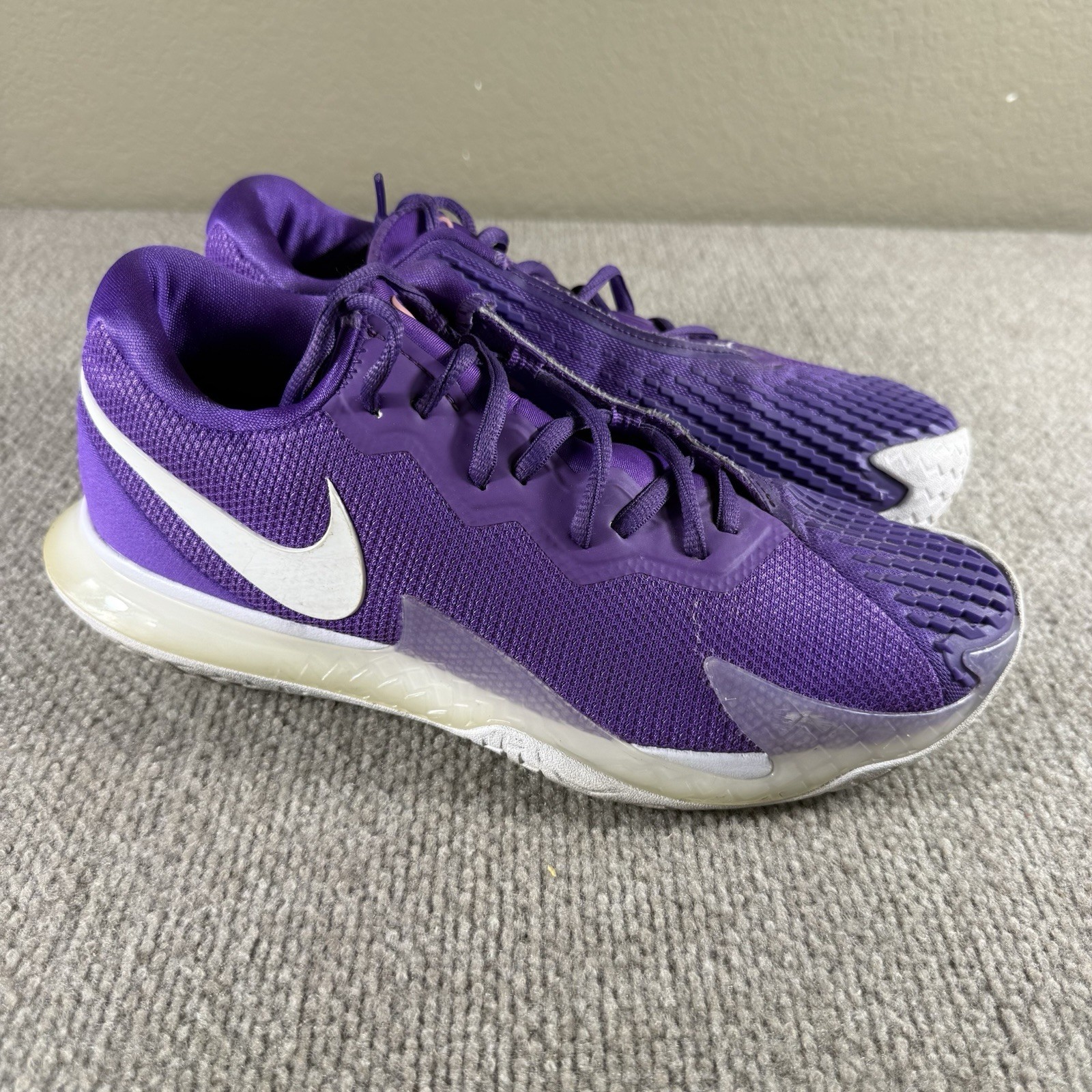 Nike Mens 7.5 Women’s 9 Zoom Vapor Cage 4 Rafa Wild Berry/White DD1579524 Purple