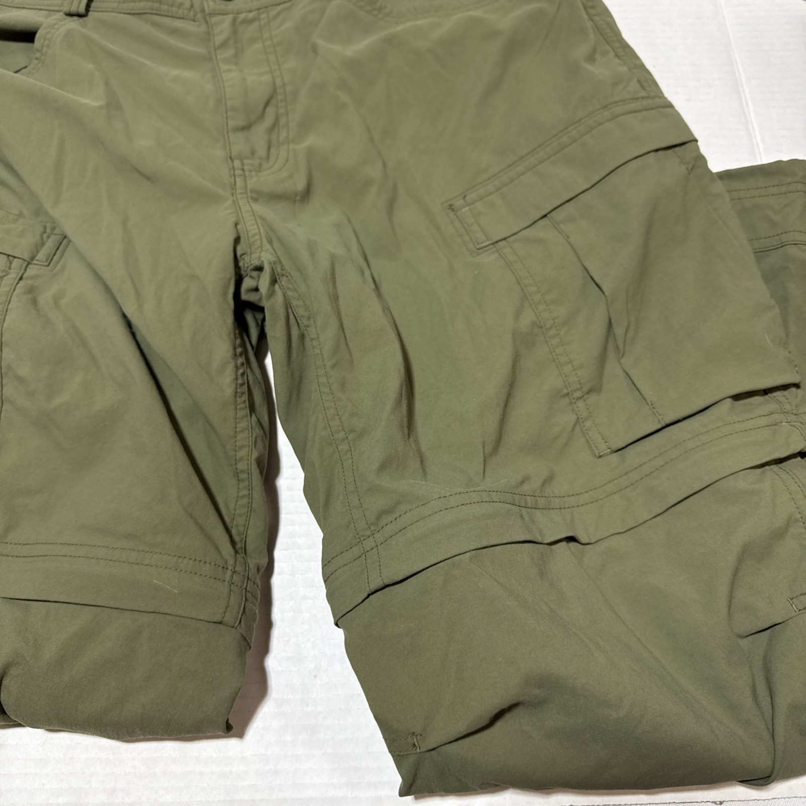 REI Co-op Convertible Olive Hiking Pants Zip Off Men’s 40 X 30