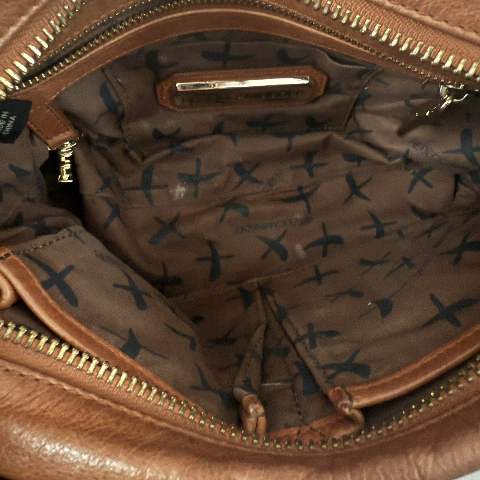 Rebecca Minkoff MAC Brown Leather Crossbody Bag with Gold Hardware 11″ X 8″