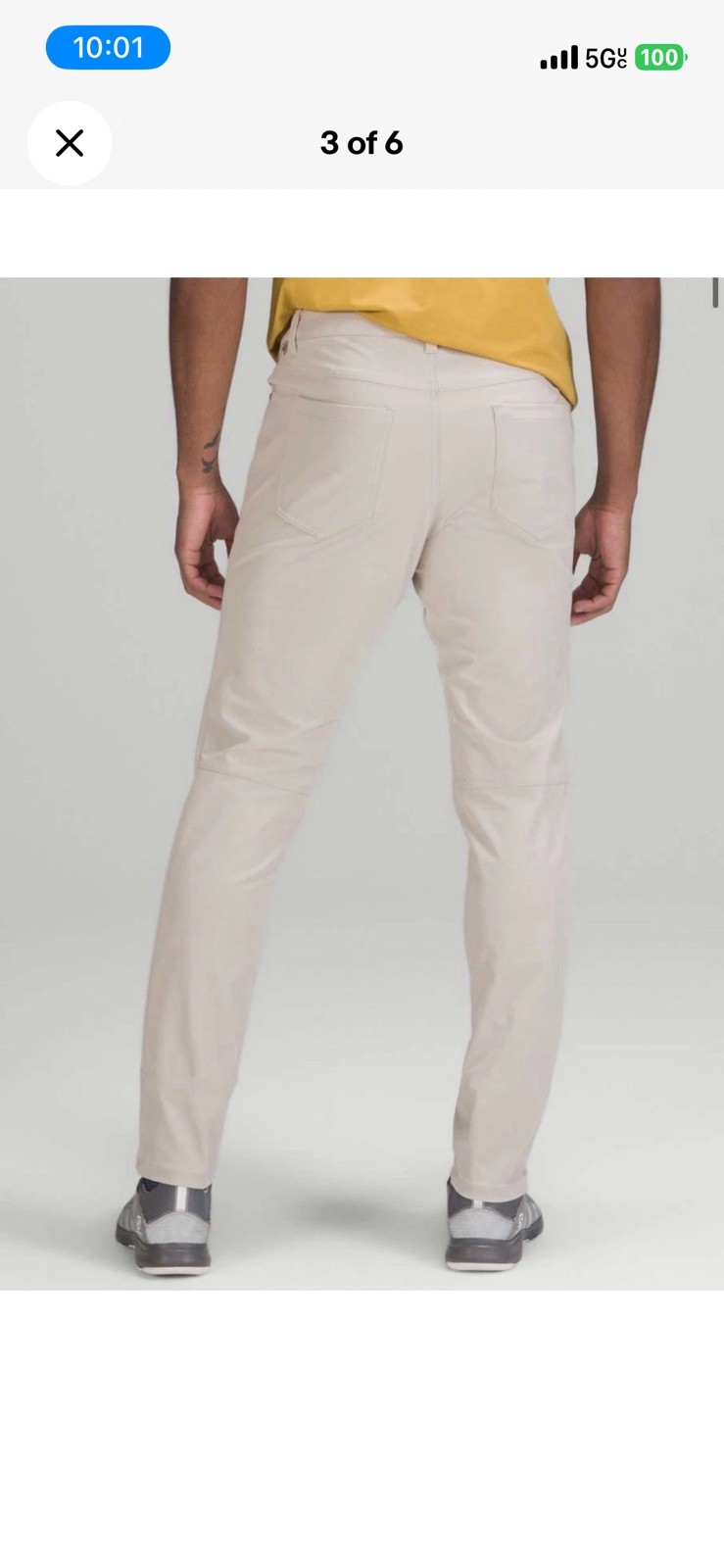 Lululemon Commission Pant Slim 31×32 Khaki Raw Linen Mens NWT Warpstreme RWLI