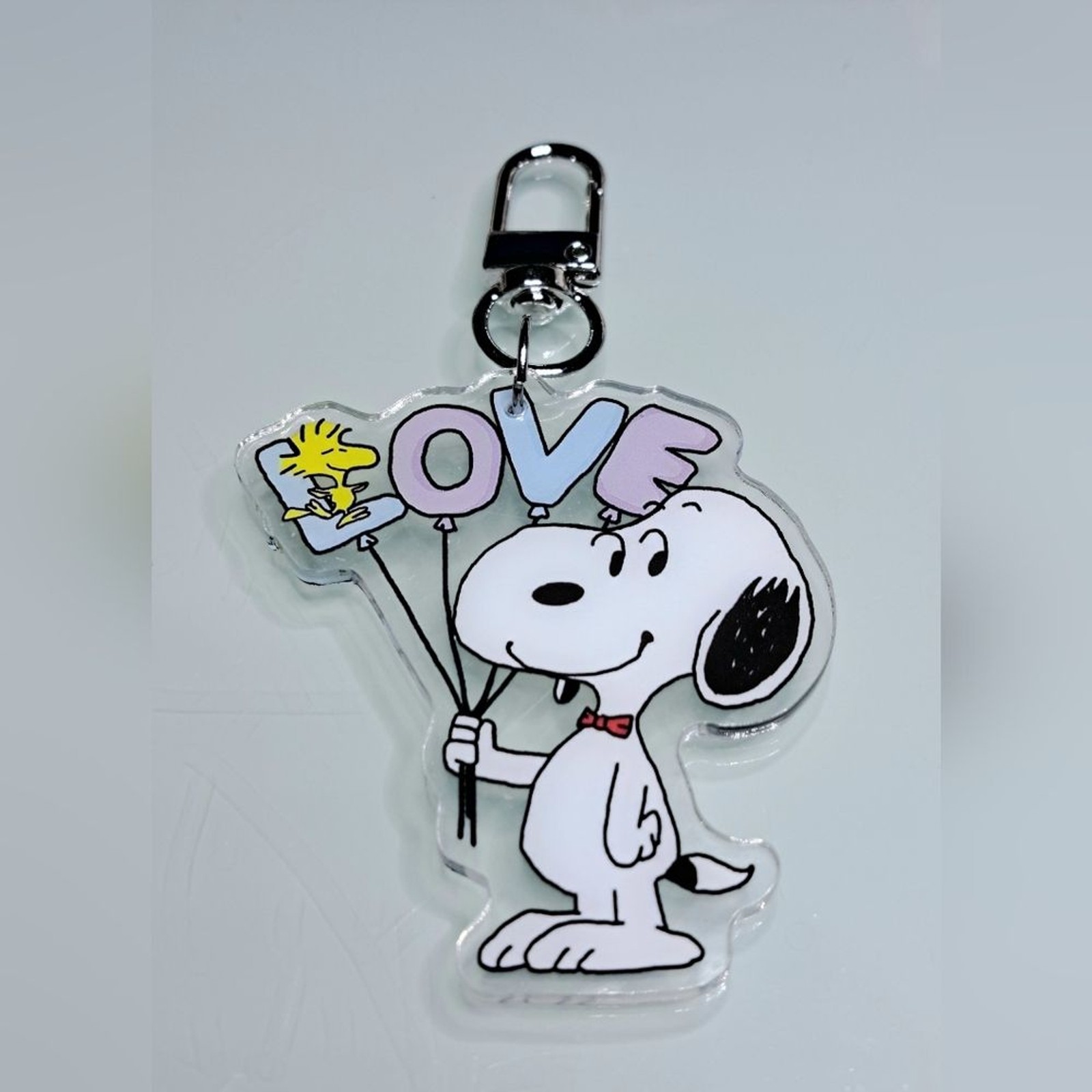 Valentine’s Snoopy & Woodstock Keychain Purse Backpack Charm Clip