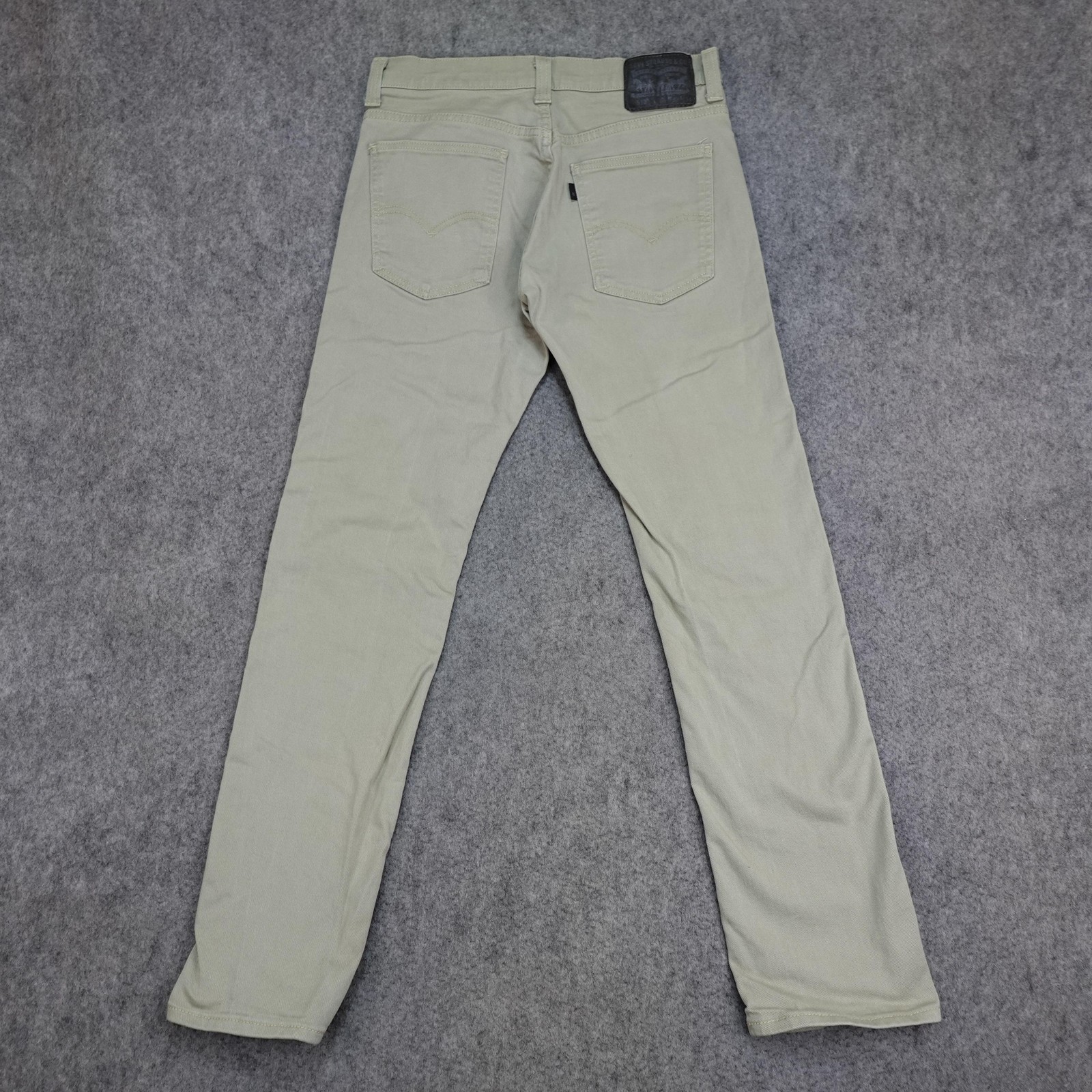 Levis 513 Jeans Mens 32×32 Khaki Slim Straight Stretch Chino Pants Light Wash 32