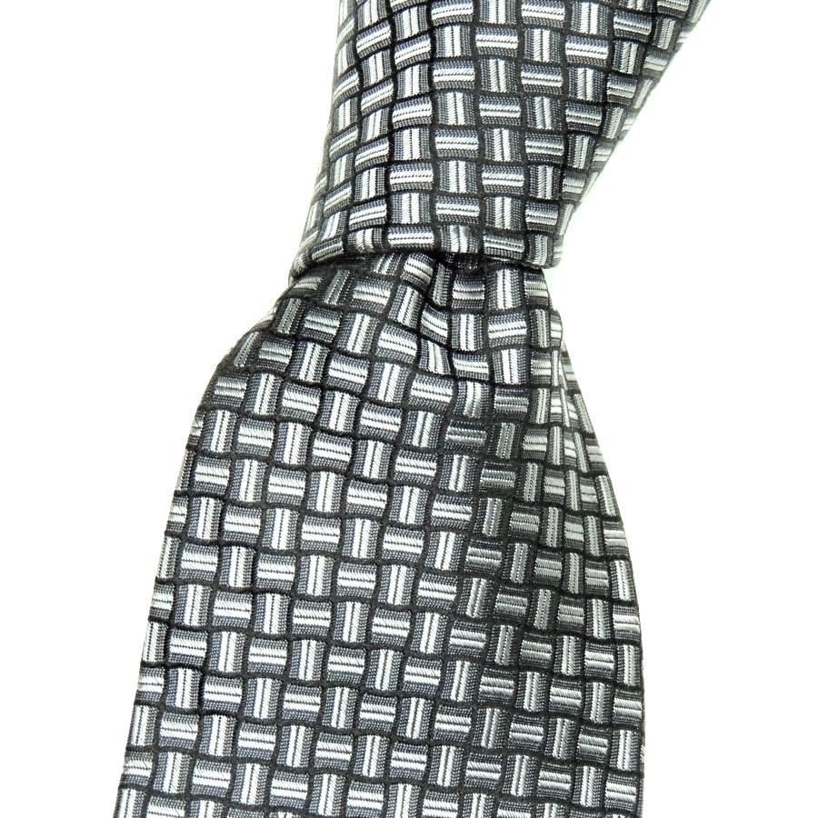 NWT STAFFORD Gray On Gray 3D Blocks Men’s Silk Tie $34.00 58 X 3 1/8″ NWT