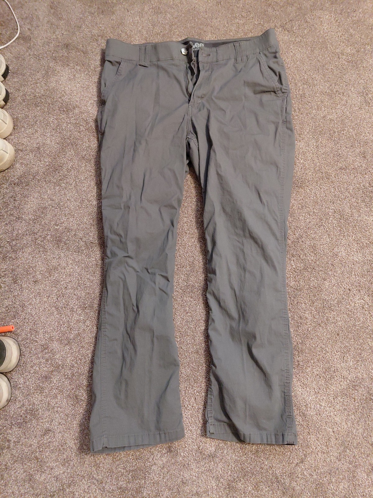 Lee Workwear Cargo Pants, Dark Gray Texture, For Work Or Style