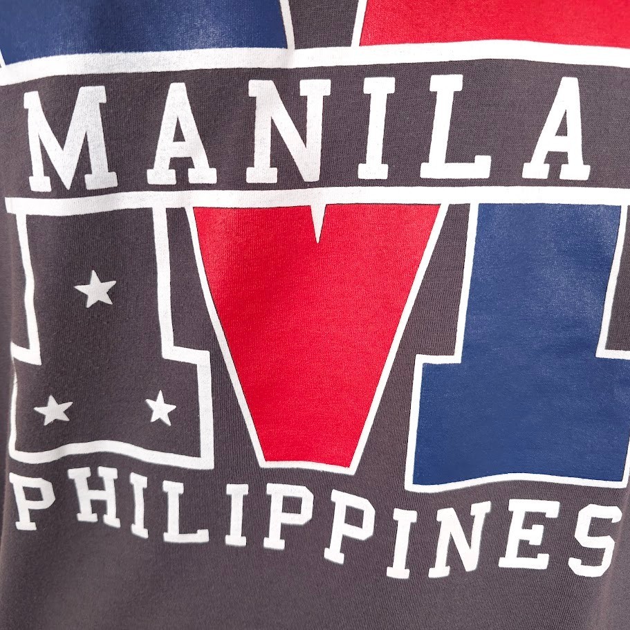 Manila T Shirt Mens Size Medium Gray Philippines Travel Destination Tee