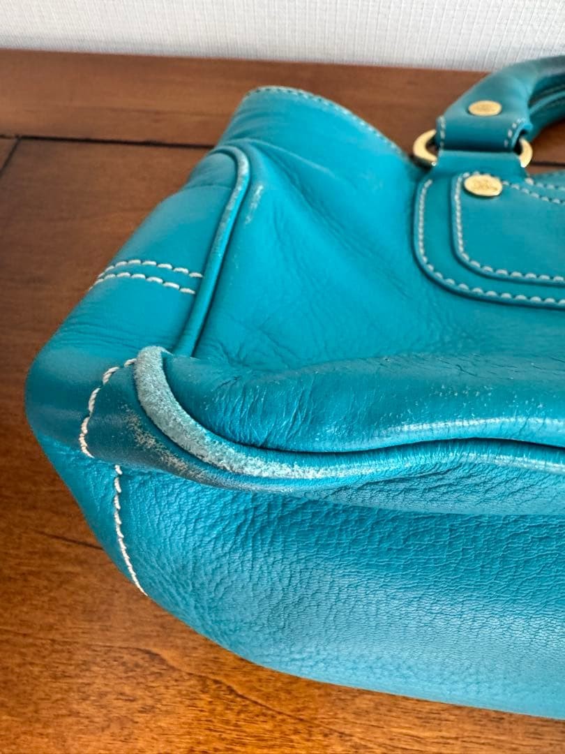 CELINE Boogie bag Handbag Blue Authentic From Japan