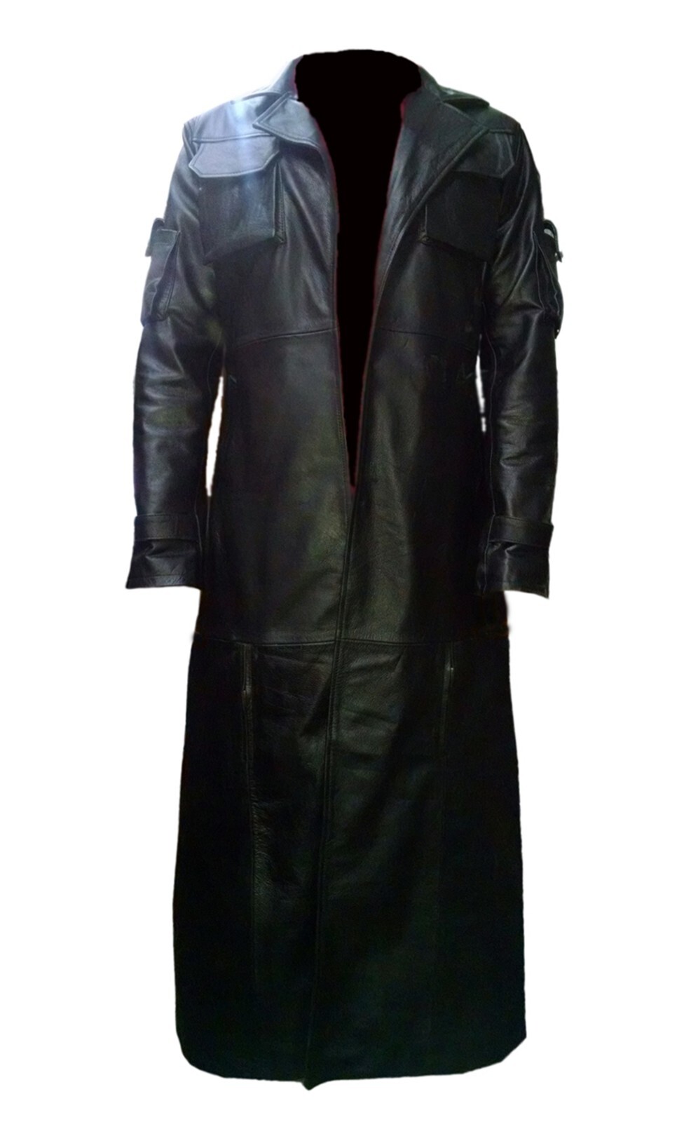 The Punisher Frank War Zone Thomas Jane Tactical Faux Leather Trench Coat