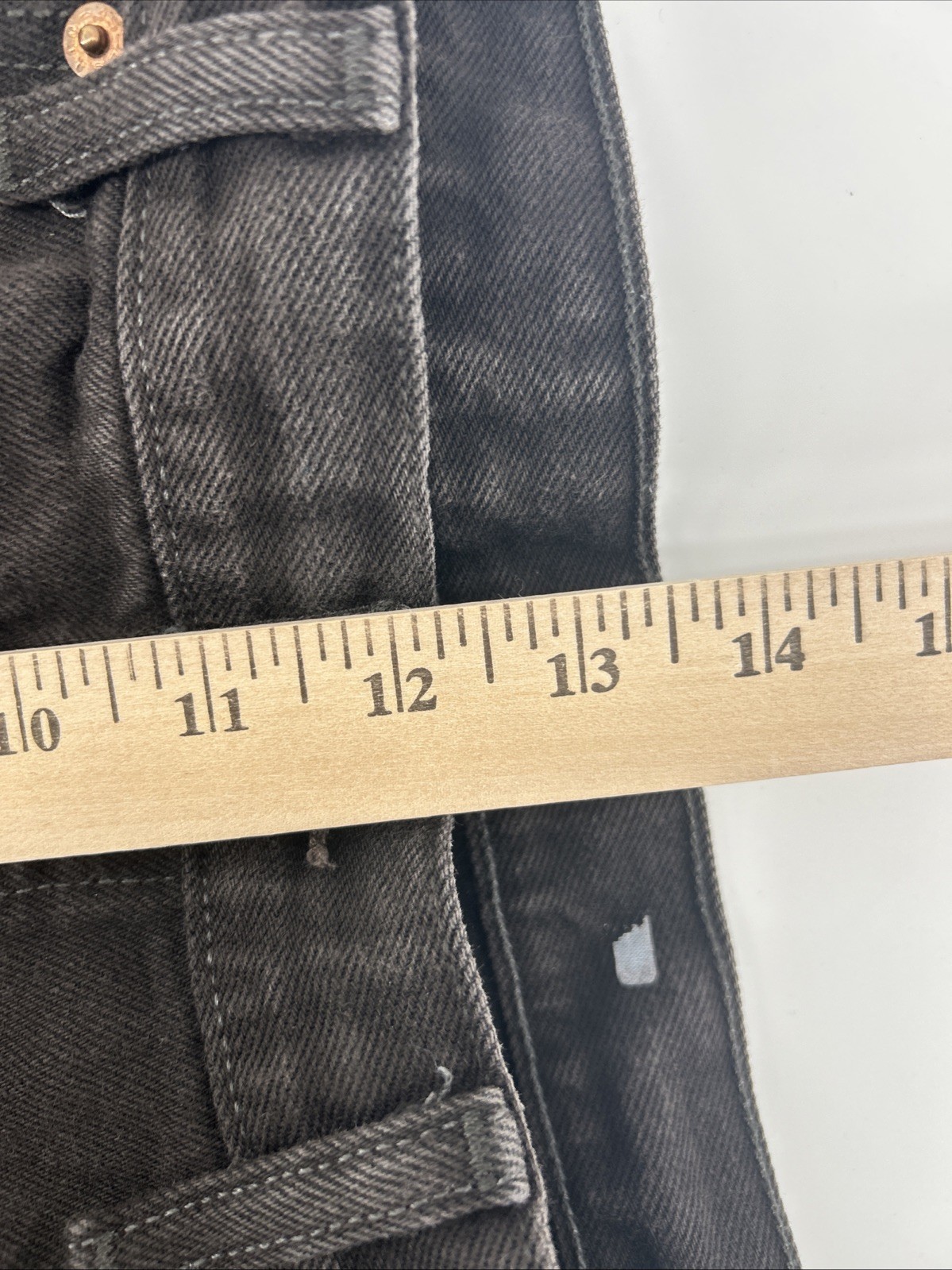 Vintage Levi’s 501XX Button Fly Jeans Mens 36 Black Wash Distressed Y2K