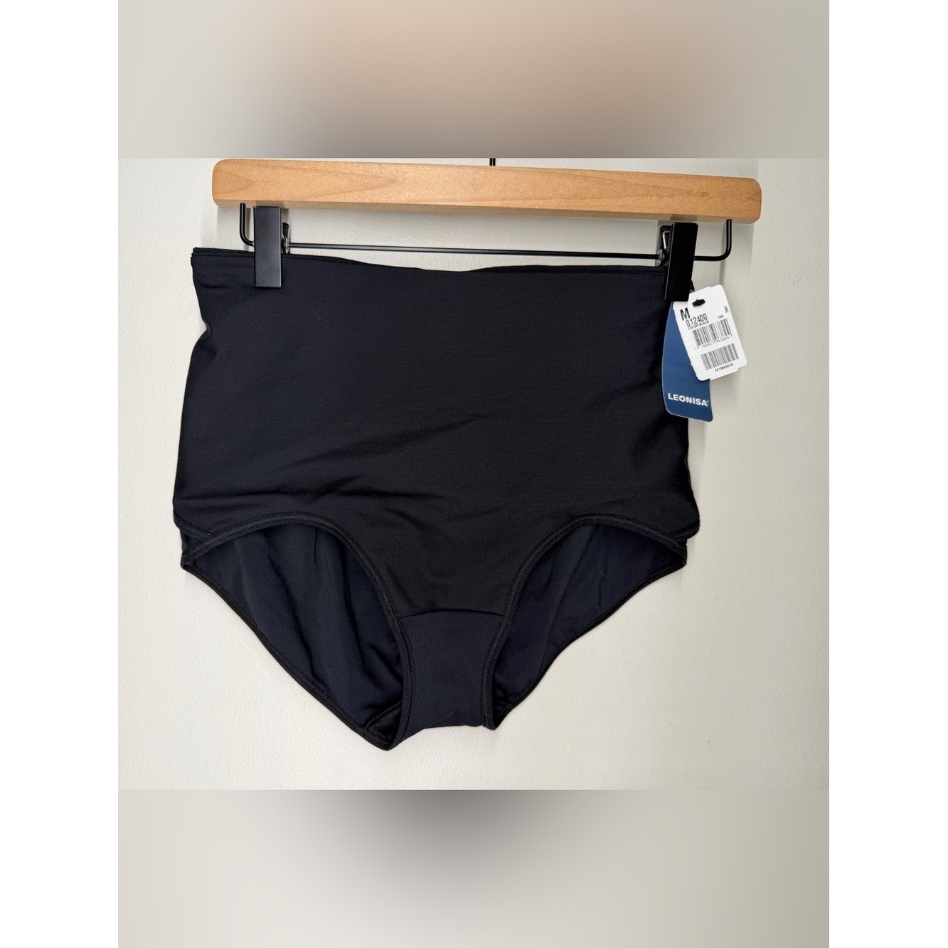 NEW Leonisa 012400 Postpartum Compression Panty Belly Shaper Black Adjustable M