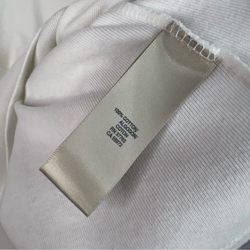 Rafaella tshirt metal clasp detail ring neckline Elegant White Women’s Top