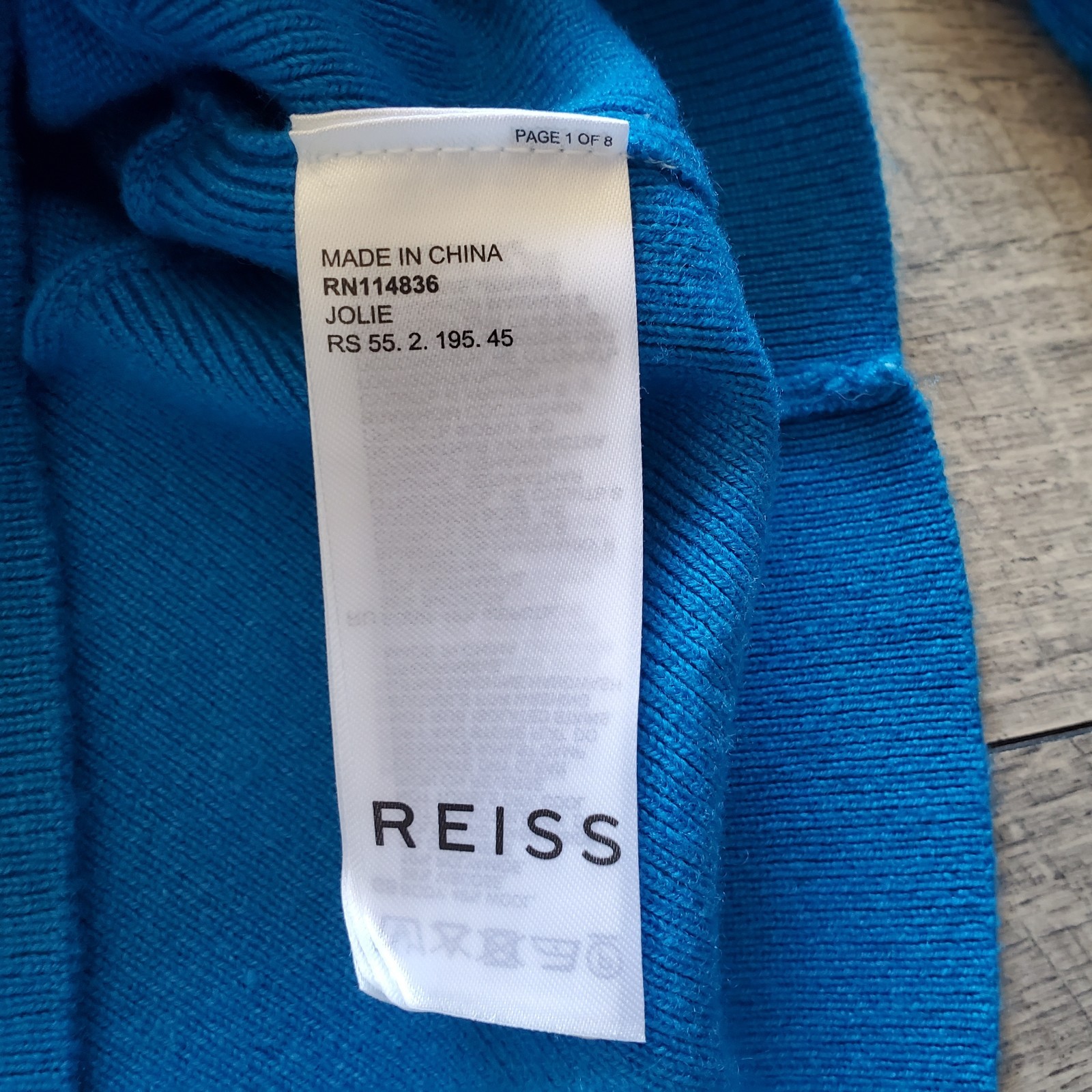 $146 Reiss Jolie Top M Deep V-Neck Jumper Cashmere Wool Ruched Sleeve U74-829