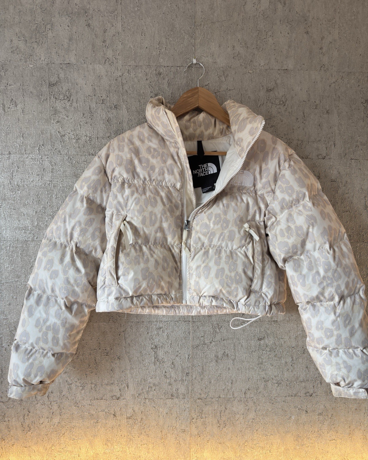 The North Face Nuptse Cropped Leopard Print Puffer Jacket – Women’s Small 700