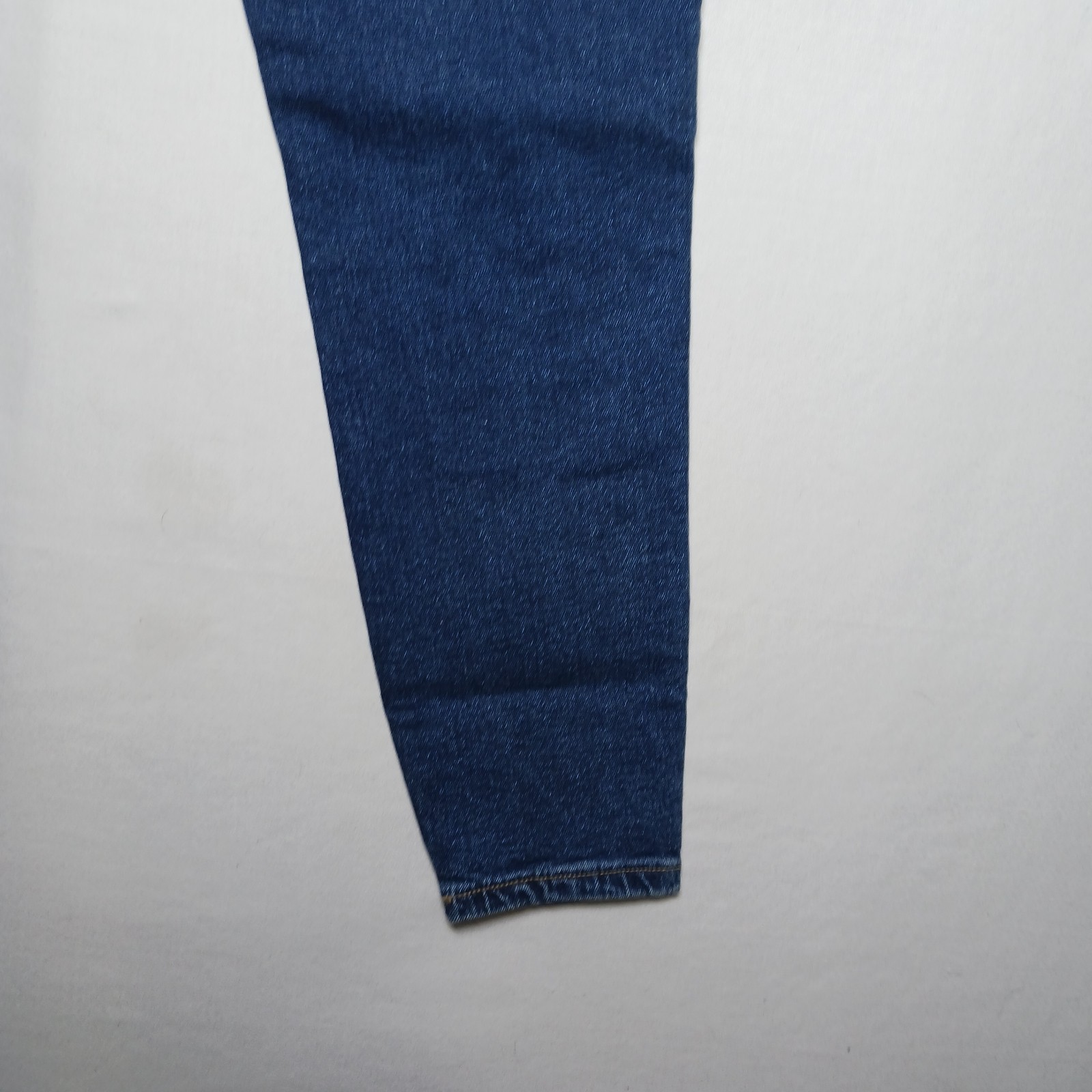 Forever 21 Premium Womens High Waist Tapered Leg Jeans 12 Dark Blue 31X28