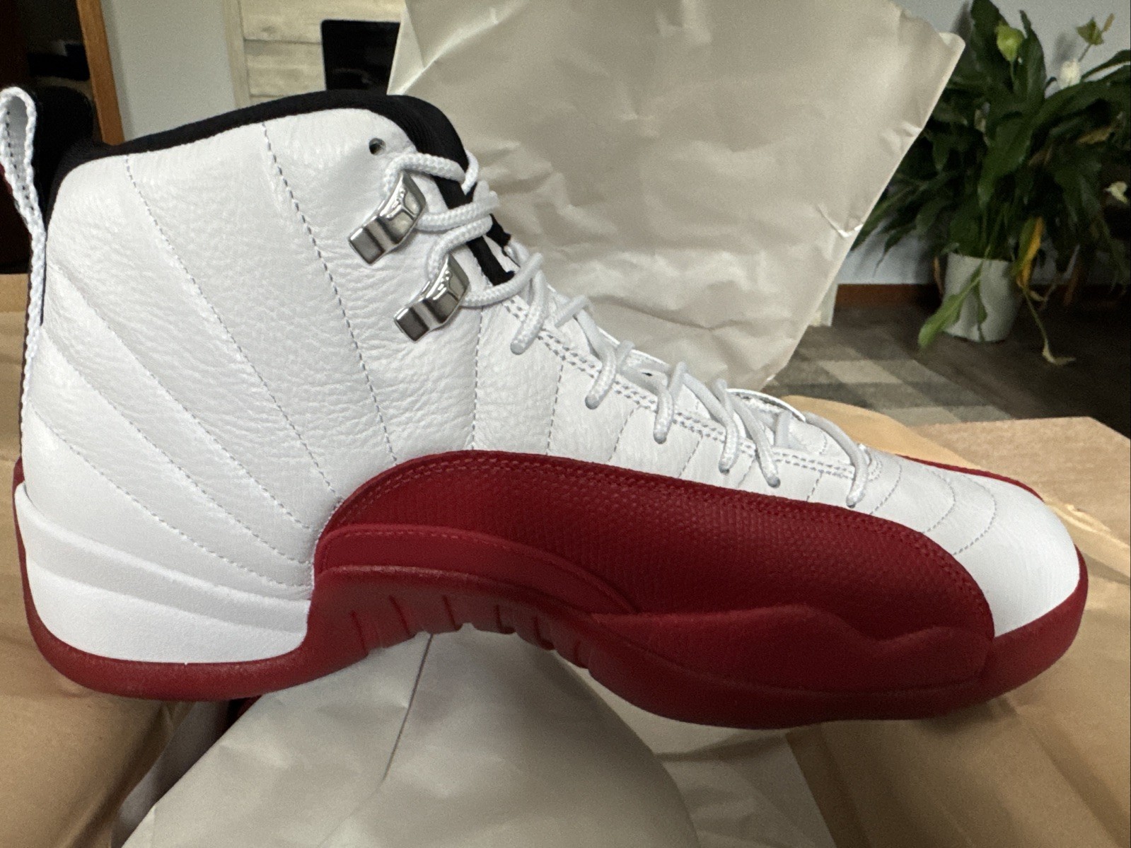 Nike Air Jordan 12 Cherry Size 13 CT8013-116 White Red NEW Authentic