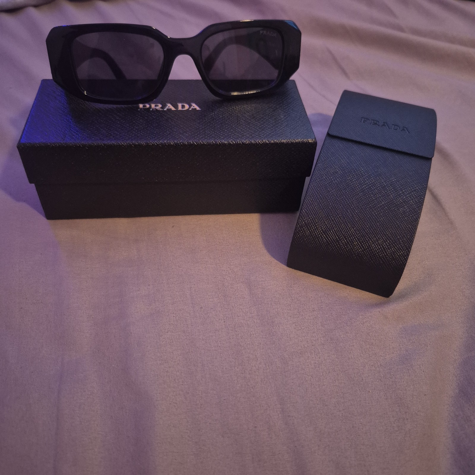 Prada PR17WS 1AB5S049 Women’s Sunglasses 49 mm Black / Dark Grey Lens