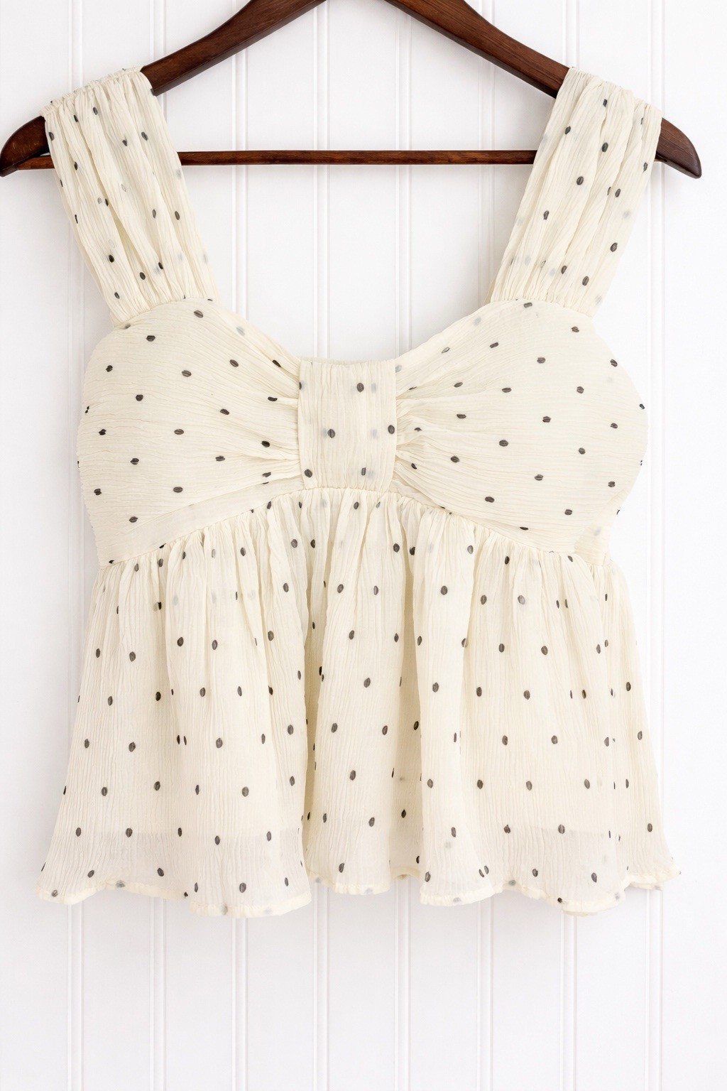 Women’s Milkmaid Peplum Tank Top Size L Coquette Cottagecore Sweetheart Neck
