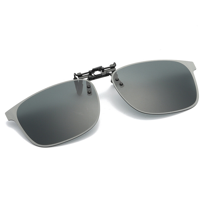 Polarized Clip on Sunglasses Over Prescription Glasses Lightweight Rimless Clips
