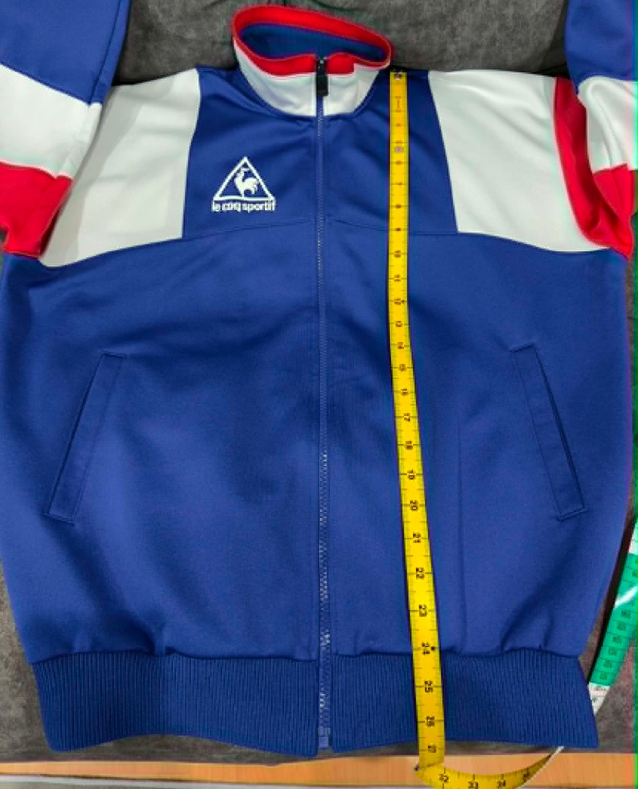 Vintage 90s Le Coq Sportif Track Jacket Tricolor Made in Japan QS-5064 Retro