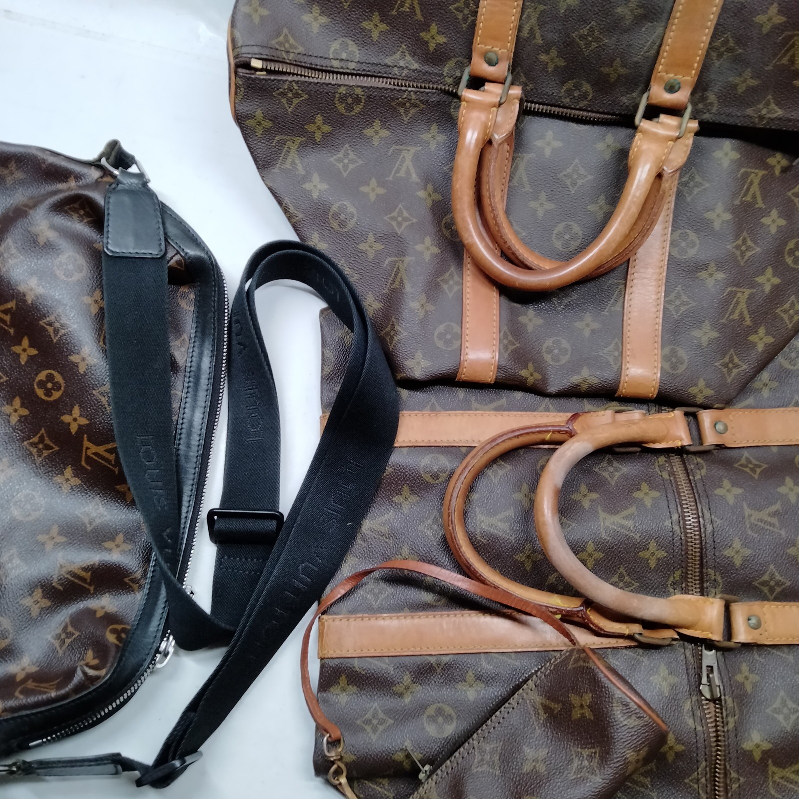 Louis Vuitton Monogram Clutch Boston Bag 5 piece set JUNK 585592