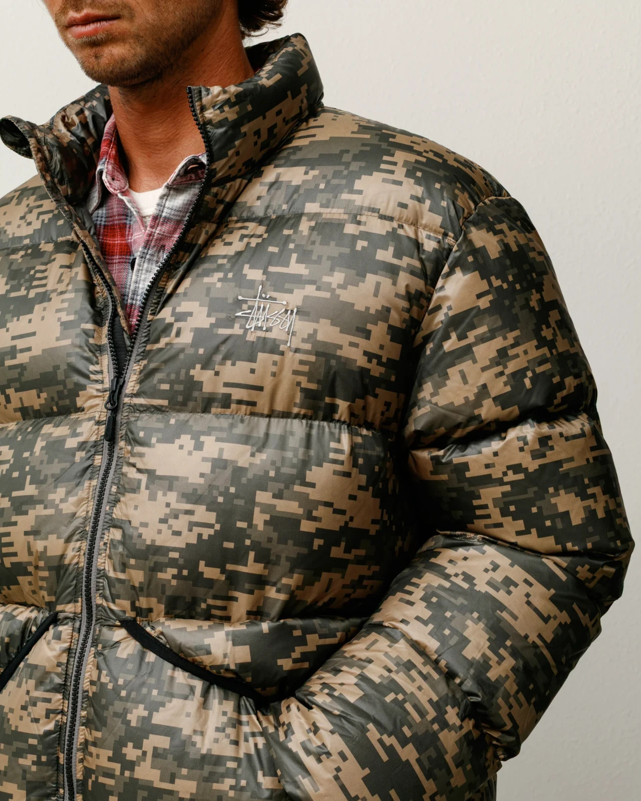 STUSSY Micro Ripstop Down Jacket Digi Camo Size Large Brand New With Tags Stüssy