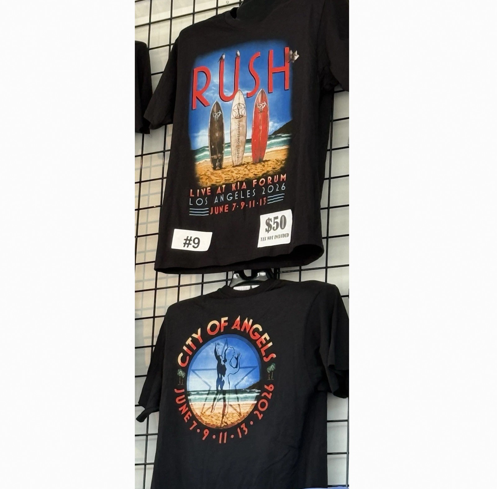 RUSH Fifty Something Tour 2026 Los Angeles Forum June 7, 9 T-Shirt Reprint