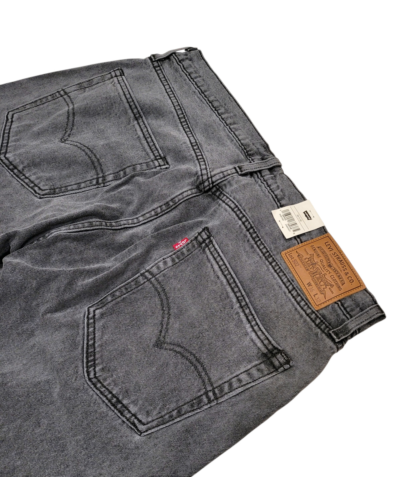 Levi’s Men’s 502 Taper Fit Premium Selvedge Jeans Grey 295071582