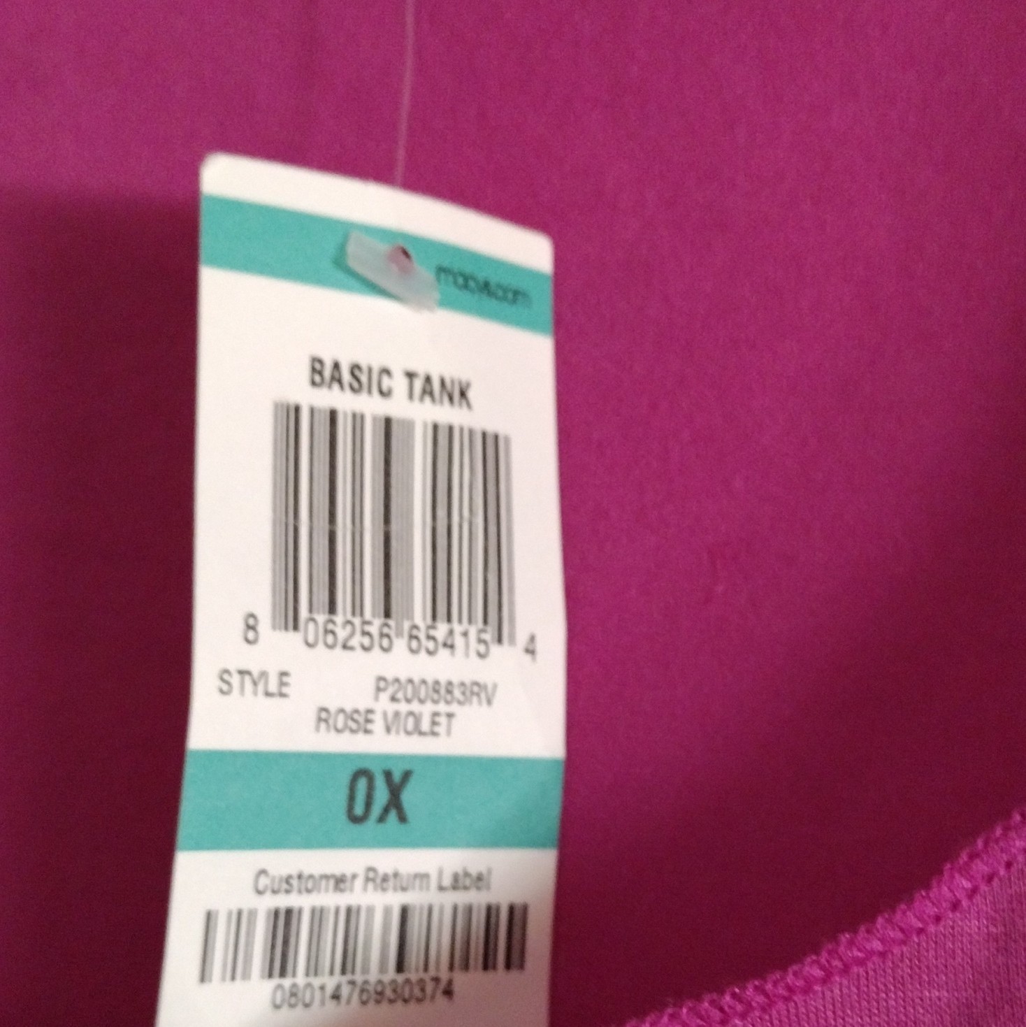 American Rag Pink Solid Scoop Neck Tank Top Sleeveless Pullover Plus 0X