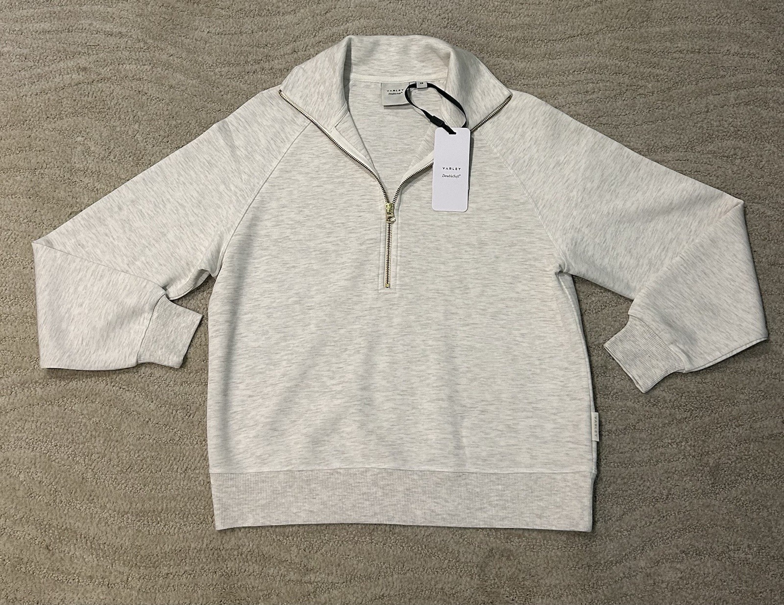VARLEY Woman’s ivory marl Selene half zip Sweater/pullover, SZ XS, BNWT**