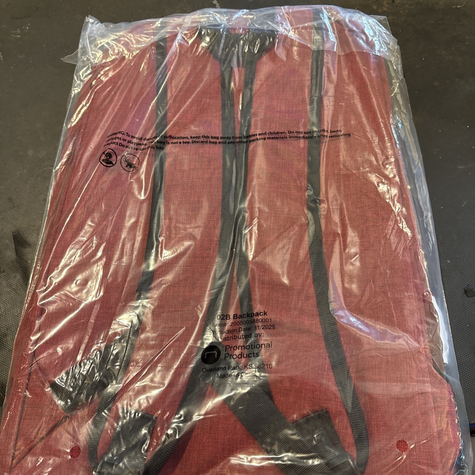SNAP ON Red Backpack Bookbag Snap-on Brand New Bag