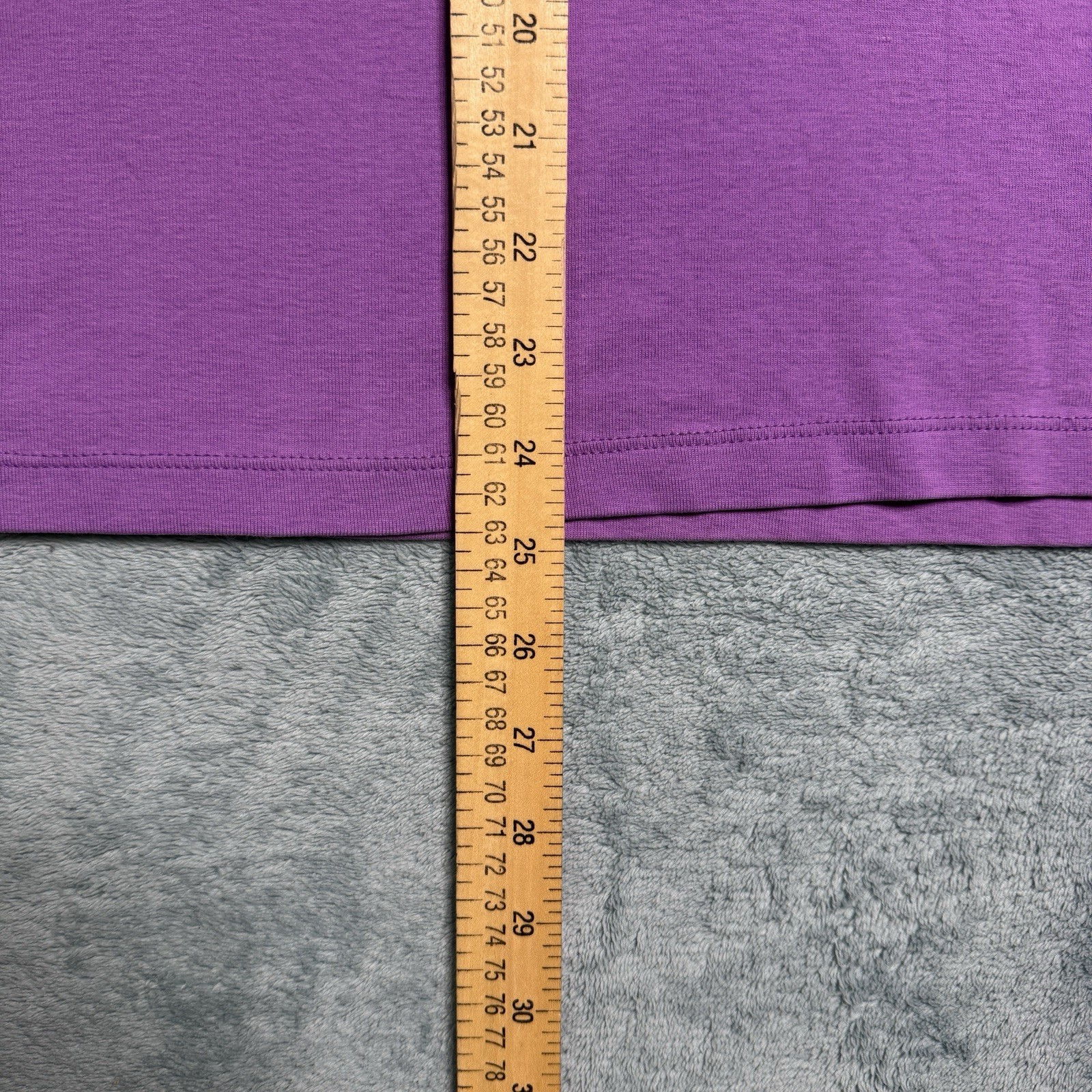 L.L.Bean Women’s Purple Solid Cotton Knit V-Neck Pullover T-Shirt M Reg