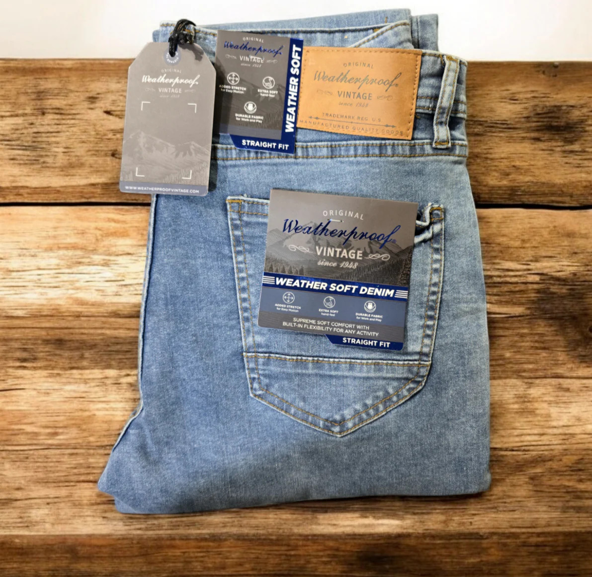 Original Weatherproof Vintage Men’s 1948 Weather Soft Denim Jeans, Various