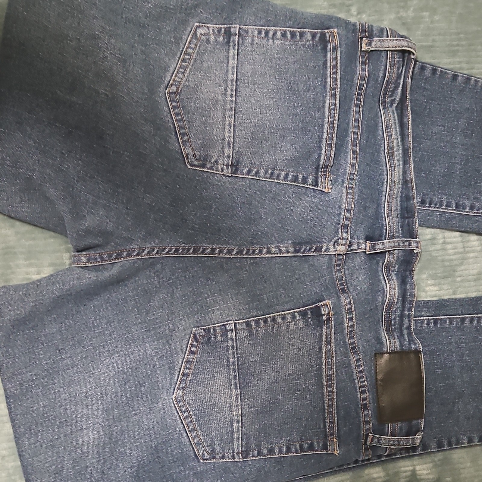 Nickel & Iron Men’s Blue Denim Jeans Straight Stretch Mid Rise 5-Pocket