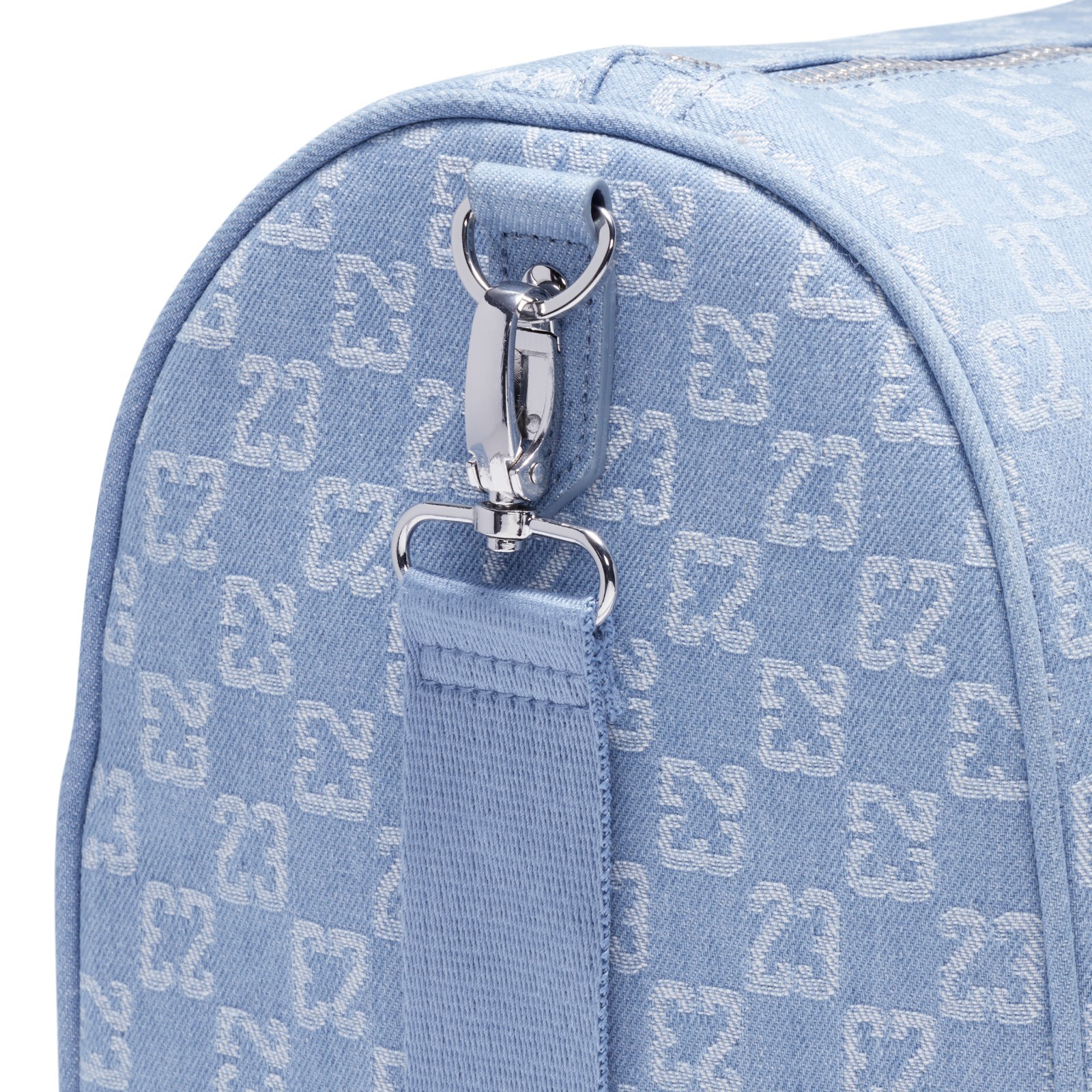 Nike Jordan Denim Blue/White LM9060-571 Monogram Gym Travel Duffel Bag (40L)