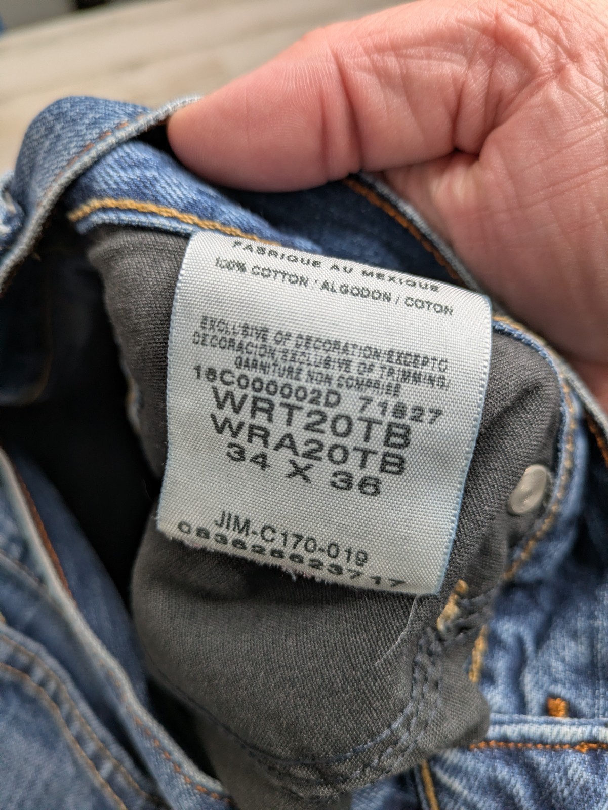 Wrangler Retro Jeans Mens 34×36 Relaxed Boot Cut Cowboy Denim Rodeo WRT20TB Blue