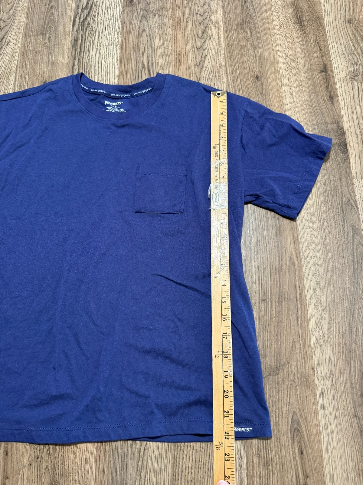 Joyspun Shirt, Women’s Size Small, Purple, Pocket Tee, Crewneck